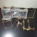 Lot Of 8 Smaller Twisted Brass Wire Display Stands For Items 4-7"    223087501512